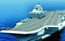 伊朗巨幅宣传画揭露美军航母被炸惨状